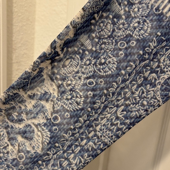 Johnny Was Navy Floral Long Sleeve Dress - Picture 5 of 12